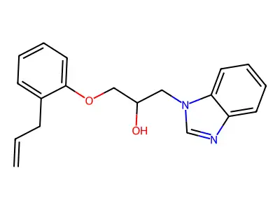 1-(Benzimidazol-1-yl)-3-(2-prop-2-enylphenoxy)propan-2-ol structure