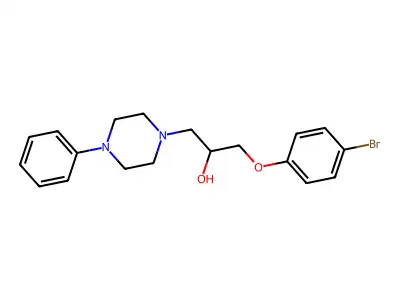 1-(4-Bromophenoxy)-3-(4-phenylpiperazin-1-yl)propan-2-ol structure