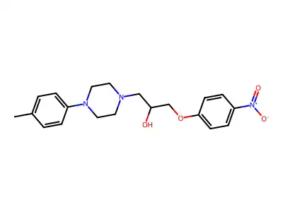1-[4-(4-Methylphenyl)piperazin-1-yl]-3-(4-nitrophenoxy)propan-2-ol structure