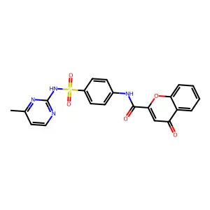 N-{4-[(4-methylpyrimidin-2-yl)sulfamoyl]phenyl}-4-oxo-4H-chromene-2-carboxamide structure