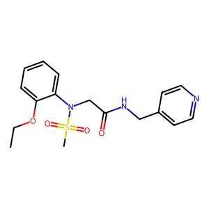 2-(2-ethoxy-N-methylsulfonylanilino)-N-(pyridin-4-ylmethyl)acetamide structure