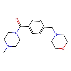 (4-Methylpiperazin-1-yl)[4-(morpholin-4-ylmethyl)phenyl]methanone structure