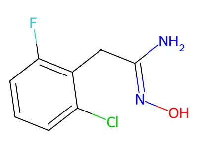 (2-Chloro-6-fluorophenyl)acetamidoxime structure