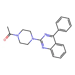 1-[4-(4-Phenylquinazolin-2-yl)piperazin-1-yl]ethanone structure
