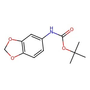tert-Butyl benzo[d][1,3]dioxol-5-ylcarbamate structure