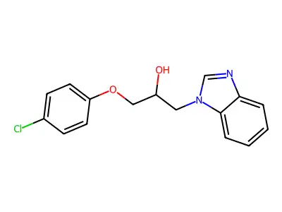 1-(Benzimidazol-1-yl)-3-(4-chlorophenoxy)propan-2-ol structure