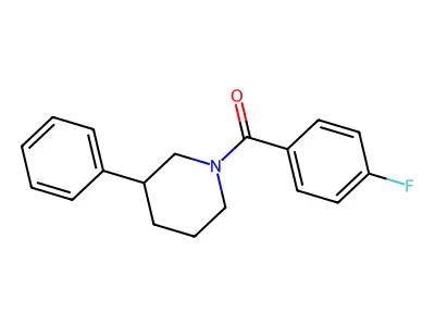 (4-Fluorophenyl)-(3-phenylpiperidin-1-yl)methanone structure