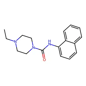 4-ethyl-N-naphthalen-1-ylpiperazine-1-carboxamide structure