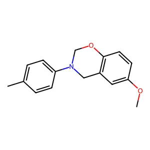 6-Methoxy-3-(4-methylphenyl)-2,4-dihydro-1,3-benzoxazine structure