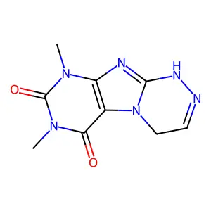 7,9-Dimethyl-1,4-dihydropurino[8,7-c][1,2,4]triazine-6,8-dione structure