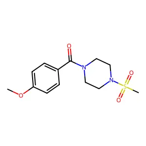 1-(4-Methoxybenzoyl)-4-(methylsulfonyl)piperazine structure