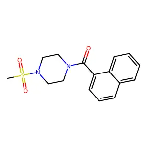 (4-Methylsulfonylpiperazin-1-yl)-naphthalen-1-ylmethanone structure