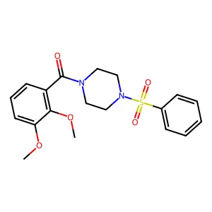 (4-Benzenesulfonyl-piperazin-1-yl)-(2,3-dimethoxy-phenyl)-methanone structure
