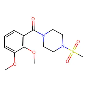 (2,3-Dimethoxyphenyl)-(4-methylsulfonylpiperazin-1-yl)methanone structure