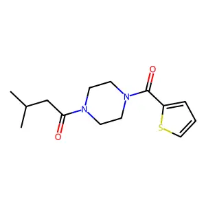1-(3-Methylbutanoyl)-4-(2-thienylcarbonyl)piperazine structure