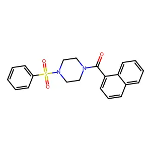 Naphthyl 4-(phenylsulfonyl)piperazinyl ketone structure