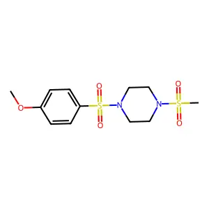 1-[(4-Methoxyphenyl)sulfonyl]-4-(methylsulfonyl)piperazine structure