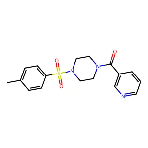 [4-(4-Methylphenyl)sulfonylpiperazin-1-yl]-pyridin-3-ylmethanone structure