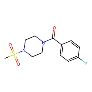(4-Fluorophenyl)-(4-methylsulfonylpiperazin-1-yl)methanone structure