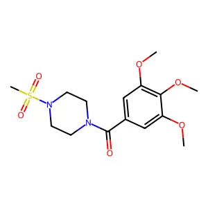1-(Methylsulfonyl)-4-(3,4,5-trimethoxybenzoyl)piperazine structure