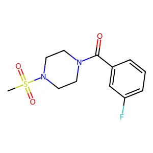 1-(3-Fluorobenzoyl)-4-(methylsulfonyl)piperazine structure