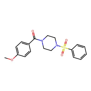 (4-Benzenesulfonyl-piperazin-1-yl)-(4-methoxy-phenyl)-methanone structure