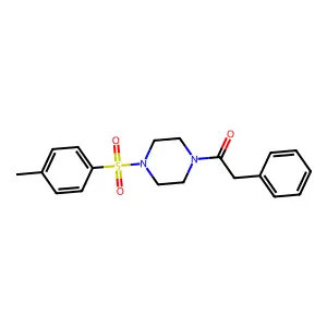 2-Phenyl-1-[4-(toluene-4-sulfonyl)-piperazin-1-yl]-ethanone structure