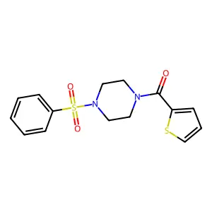 [4-(Benzenesulfonyl)piperazin-1-yl]-thiophen-2-ylmethanone structure