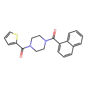 Naphthyl 4-(2-thienylcarbonyl)piperazinyl ketone structure