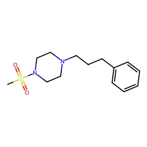 1-(Methylsulfonyl)-4-(3-phenylpropyl)piperazine structure