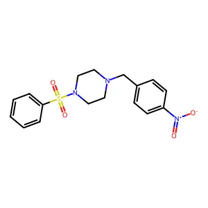 1-(4-Nitrobenzyl)-4-(phenylsulfonyl)piperazine structure