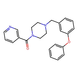 1-(3-Phenoxybenzyl)-4-(3-pyridinylcarbonyl)piperazine structure
