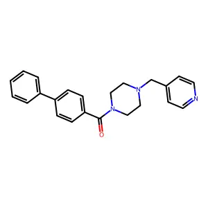 Biphenyl-4-yl[4-(pyridin-4-ylmethyl)piperazin-1-yl]methanone structure