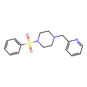 1-(Benzenesulfonyl)-4-(pyridin-2-ylmethyl)piperazine structure