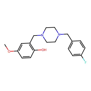 2-{[4-(4-Fluorobenzyl)piperazin-1-yl]methyl}-4-methoxyphenol structure