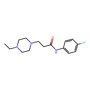 3-(4-ethylpiperazin-1-yl)-N-(4-fluorophenyl)propanamide structure