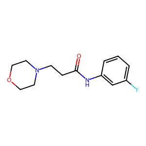 N-(3-fluorophenyl)-3-morpholin-4-ylpropanamide structure