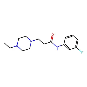 3-(4-ethylpiperazin-1-yl)-N-(3-fluorophenyl)propanamide structure