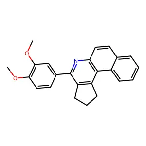 4-(3,4-dimethoxyphenyl)-2,3-dihydro-1H-benzo[f]cyclopenta[c]quinoline structure