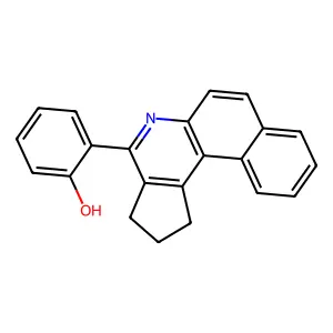 2-(2,3-dihydro-1H-benzo[f]cyclopenta[c]quinolin-4-yl)phenol structure
