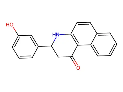 3-(3-hydroxyphenyl)-3,4-dihydrobenzo[f]quinolin-1(2H)-one structure