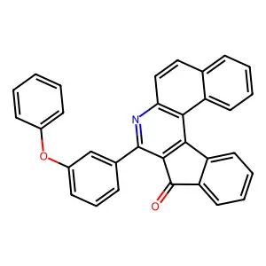 8-(3-phenoxyphenyl)-9H-benzo[f]indeno[2,1-c]quinolin-9-one structure