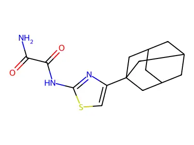 N'-[4-(1-adamantyl)-1,3-thiazol-2-yl]oxamide structure