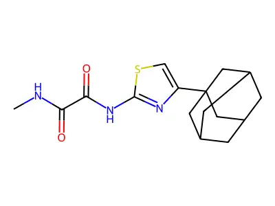 N-(4-Adamantan-1-yl-thiazol-2-yl)-N'-methyl-oxalamide structure