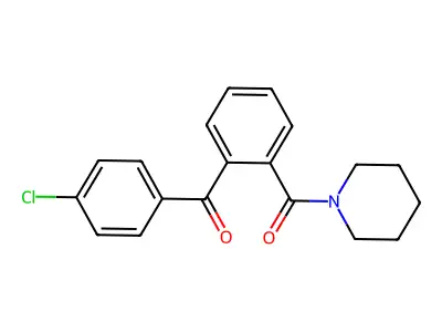 Piperidine, 1-[2-(4-chlorobenzoyl)benzoyl]- structure
