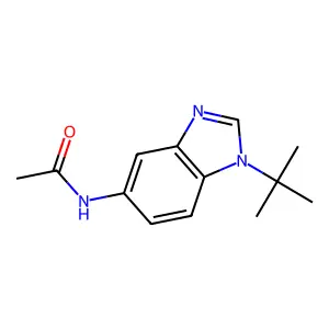 N-(1-tert-butylbenzimidazol-5-yl)acetamide structure