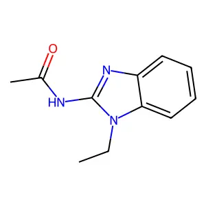 N-(1-ethyl-1H-1,3-benzodiazol-2-yl)acetamide structure