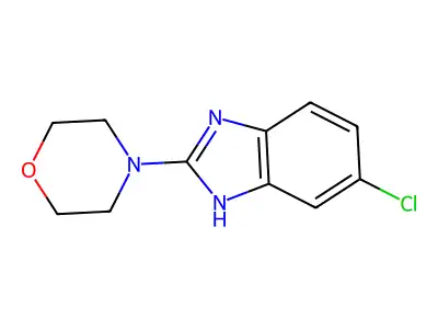 4-(5-Chloro-1H-benzo[d]imidazol-2-yl)morpholine structure