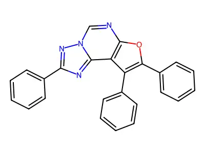 2,8,9-Triphenylfuro[3,2-e][1,2,4]triazolo[1,5-c]pyrimidine structure
