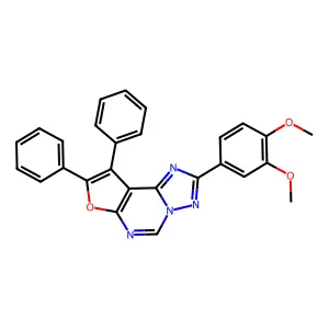 2-(3,4-Dimethoxyphenyl)-8,9-diphenylfuro[3,2-e][1,2,4]triazolo[1,5-c]pyrimidine structure